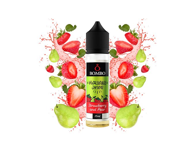 Příchuť Bombo Wailani Juice S&V: Strawberry and Pear (Jahoda s hruškou) 15ml