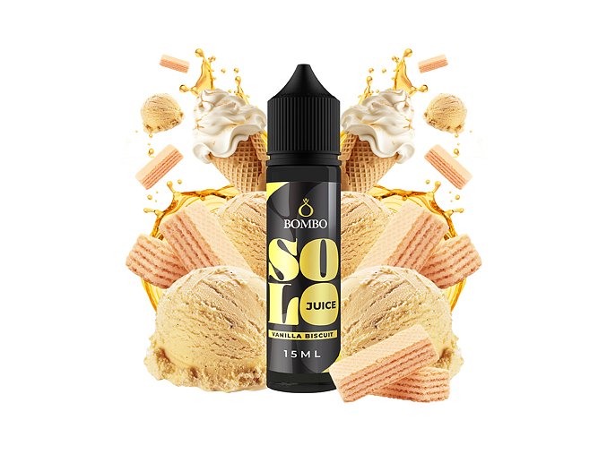 Příchuť Bombo Solo Juice S&V: Vanilla Biscuit (Vanilková sušenka) 15ml