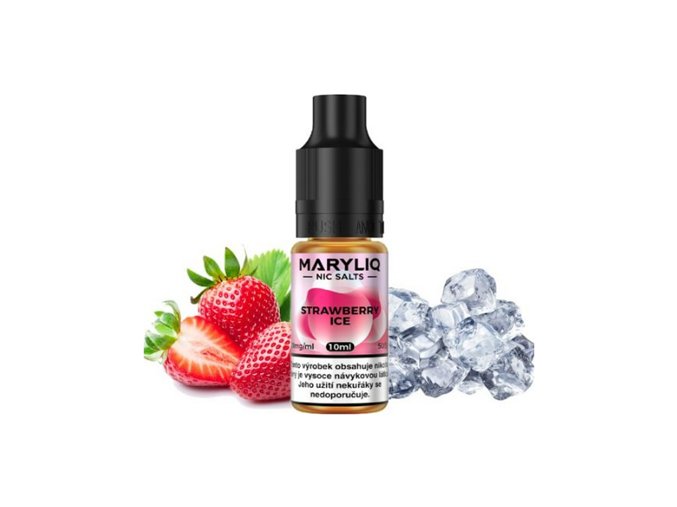 Maryliq Salt Strawberry Ice (Ledová jahoda) 10ml intenzita nikotinu 20mg