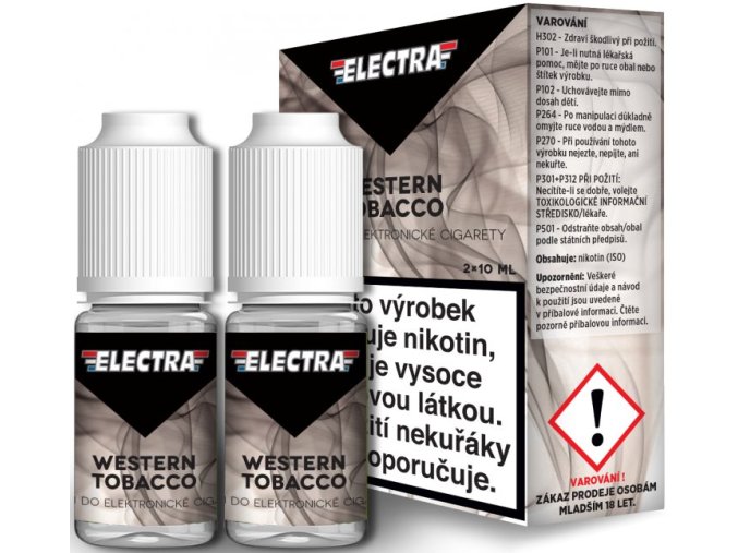 Liquid ELECTRA 2Pack Western Tobacco 2x10ml - 3mg