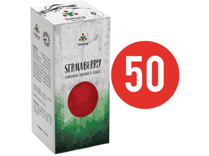 Liquid Dekang Fifty Strawberry 10ml - 0mg (Jahoda)