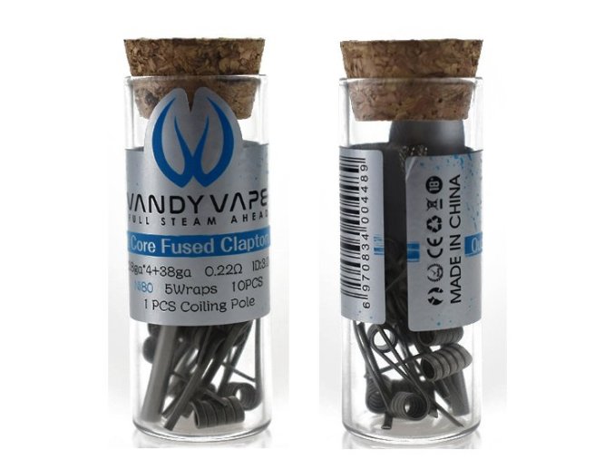 Vandy Vape předmotané spirálky Quad Core Fused Clapton Ni80