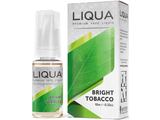 liquid liqua cz elements bright tobacco 10ml0mg cista tabakova prichut