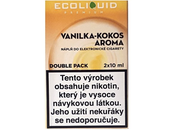 Liquid Ecoliquid Premium 2Pack Vanilla Coconut 2x10ml - 12mg