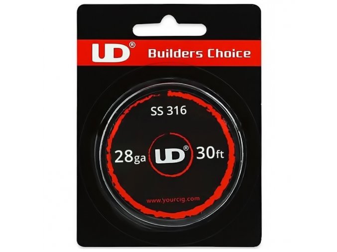 UD SS316 - odporový drát - 28GA - 0,3mm - 9m