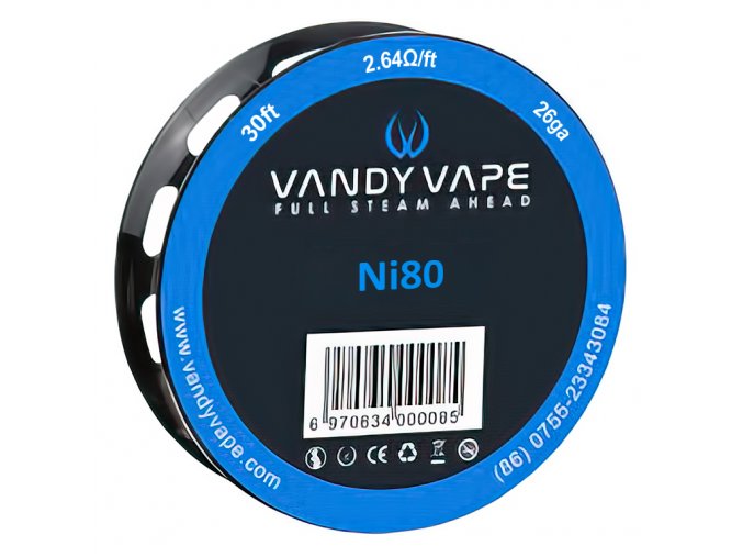 Vandy Vape Ni80 - odporový drát - 26GA - 9m