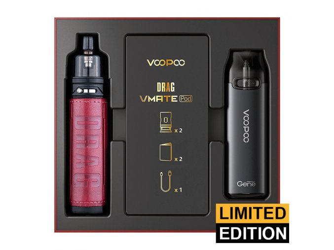 VOOPOO Drag X + VMATE Pod - Limitovaná edice (Marsala & Space Gray)