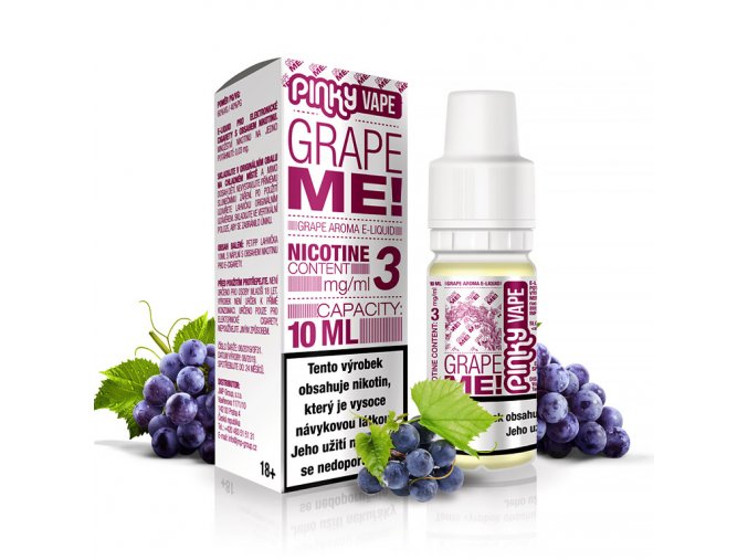 Pinky Vape - E-liquid - 10ml - 12mg - Grape Me! (Hroznové víno)