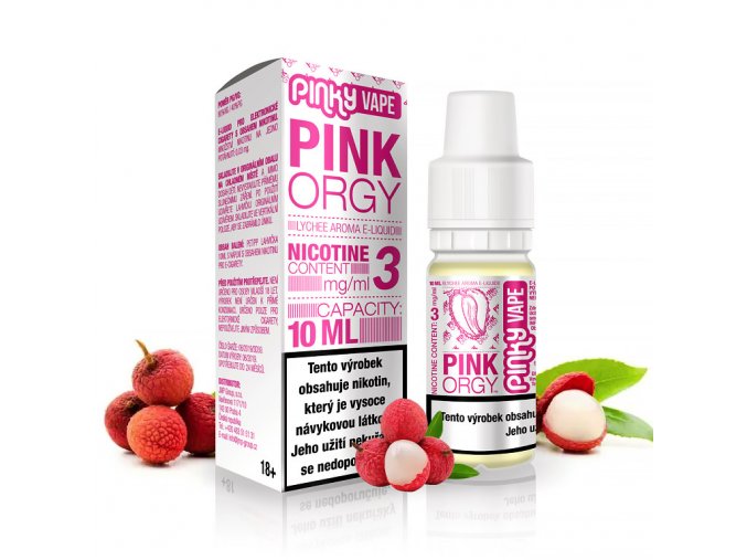 Pinky Vape - E-liquid - 10ml - 18mg - Pink Orgy (Liči)