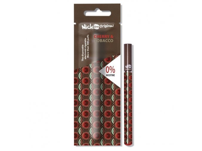 Jednorázová e-cigareta Nick One Original Cherry & Tobacco 0mg
