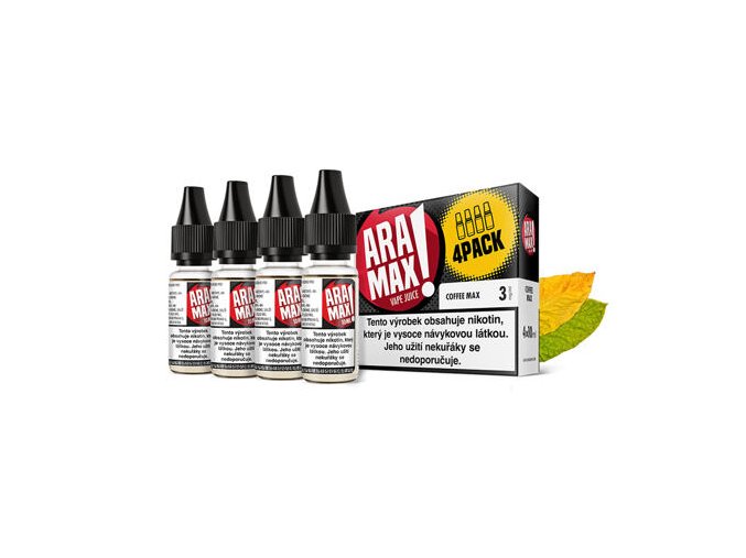 E-liquid Aramax 4x10ml / 6mg: Green Tobacco (Tabák)