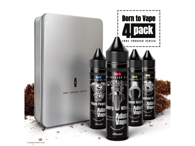 Příchuť Adam´s Vape Shake and Vape Born to Vape 4Pack Dárková sada