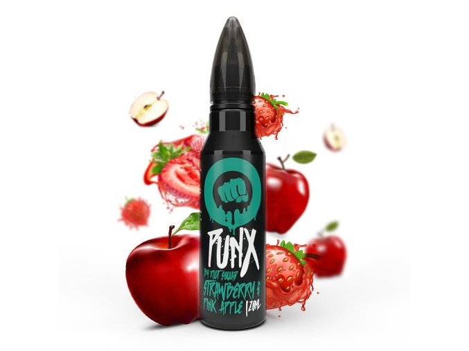 Riot Squad - Punx - Shake & Vape - Jahoda, růžové jablko - 20ml