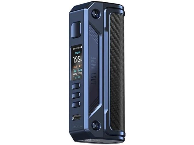 Lost Vape Thelema Quest Solo 100W grip Easy Kit Sierra Blue Carbon Fiber