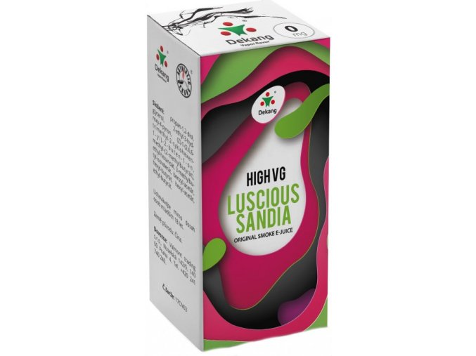 Liquid Dekang High VG Luscious Sandia 10ml - 0mg (Vodní meloun)