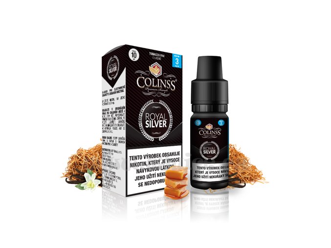 E-liquid Colinss 10ml / 0mg: Royal Silver (RY4 tabák)