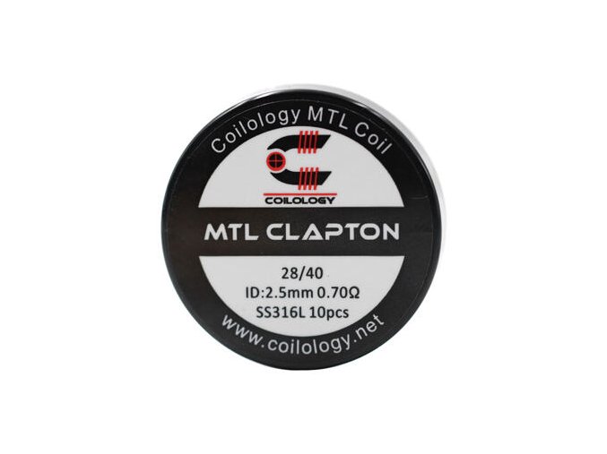 Předmotané spirálky Coilology MTL Series - MTL Clapton SS316L (0,7ohm) (10ks)