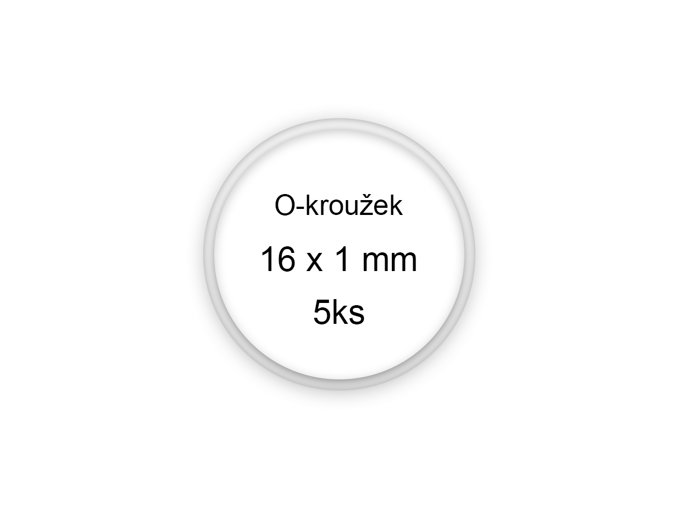 Sada O-kroužků / těsnění 16x1 mm (5ks)