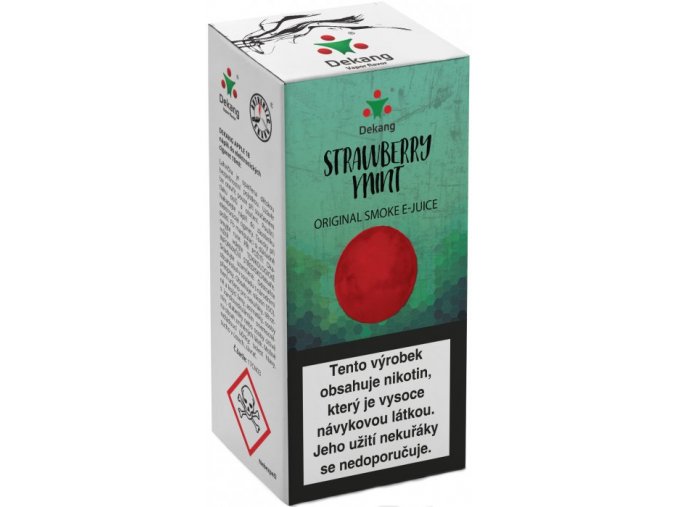 Liquid Dekang Strawberry mint 10ml - 6mg (Jahoda s mátou)