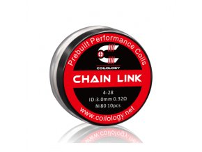 Předmotané spirálky Coilology Chain Link Ni80 (0,32ohm) (10ks)