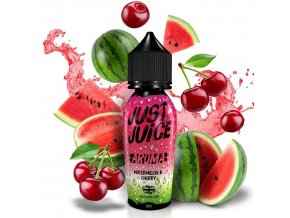 Just Juice - Shake & Vape - Watermelon & Cherry (Vodní meloun s třešní) 20ml, produktový obrázek.