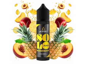 Bombo - Solo Juice - S&V - Pineapple Peach (Ananas s broskví) - 20ml, produktový obrázek.