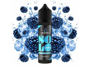 Bombo - Solo Juice - S&V - Blue Razz ICE (Ledové maliny) - 20ml, produktový obrázek.