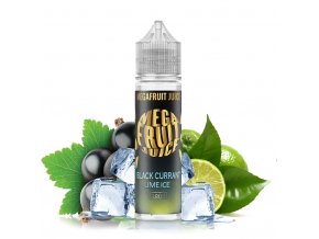 Megafruit Juice - S&V - Blackcurrant Lime ICE (Svěží černý rybíz s limetkou) - 10ml, produktový obrázek.