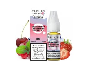 Elfliq Salt Strawberry Raspberry Cherry Ice (Chladivá jahoda s malinou a třešní) 10ml intenzita nikotinu 10mg