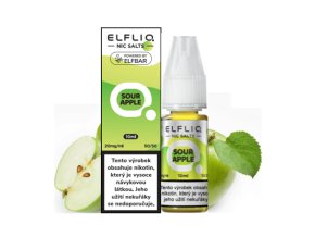 Elfliq Salt Sour Apple (Nakyslé jablko) 10ml intenzita nikotinu 10mg