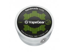 VapeGear Handmade Coils Tricore Fused Clapton, Ni80, 2ks, 3-28/38G, 3mm