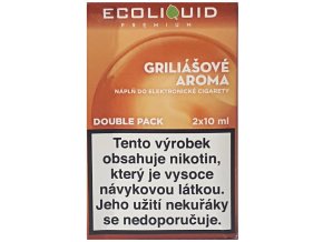 Liquid Ecoliquid Premium 2Pack Griliášové aroma 2x10ml - 6mg