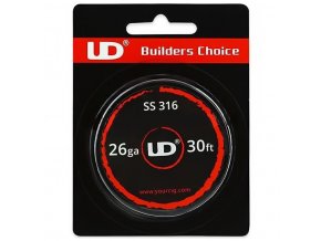 UD SS316 - odporový drát - 26GA - 0,4mm - 9m