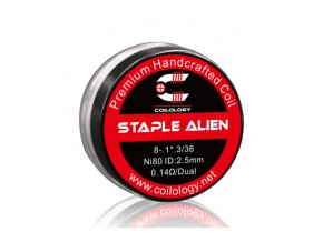 Předmotané spirálky Coilology Staple Alien Ni80 (0,14ohm) (2ks)