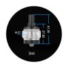 Steam Crave Mini Robot RTA clearomizér Stříbrná 2ml/3ml