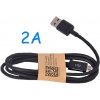 Univerzální USB-MICRO USB kabel 2A Black (2000mA)