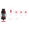 smoktech tfv12 prince cloud beast clearomizer silver