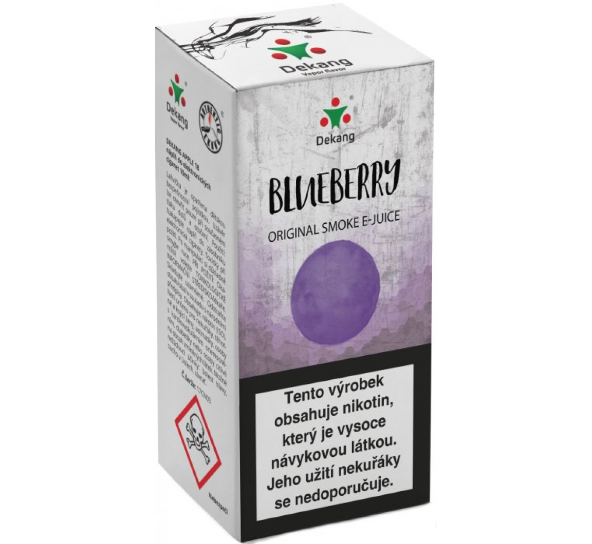 Fotografie Liquid Dekang Blueberry 10ml - 6mg (Borůvka)