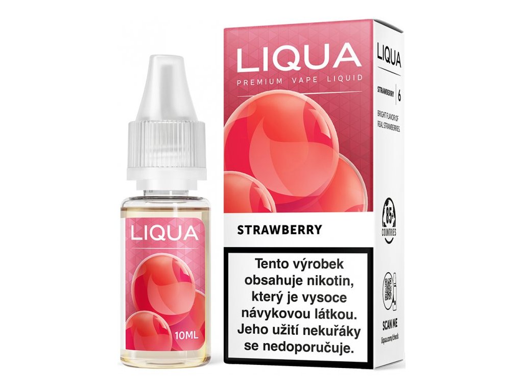 Liqua Elements Strawberry 10ml, 12mg síla liquidu: 12mg