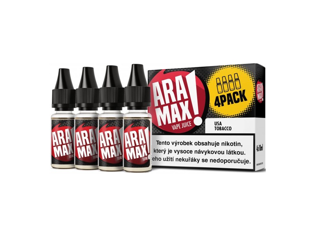 Liqua ARAMAX USA Tobacco 4x10ml, 6mg