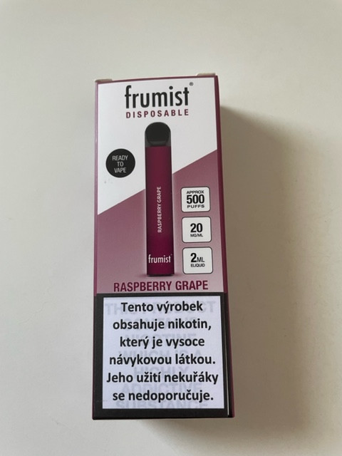 Frumist Disposable - Raspberry Grape 20mg síla nikotinu: 0mg