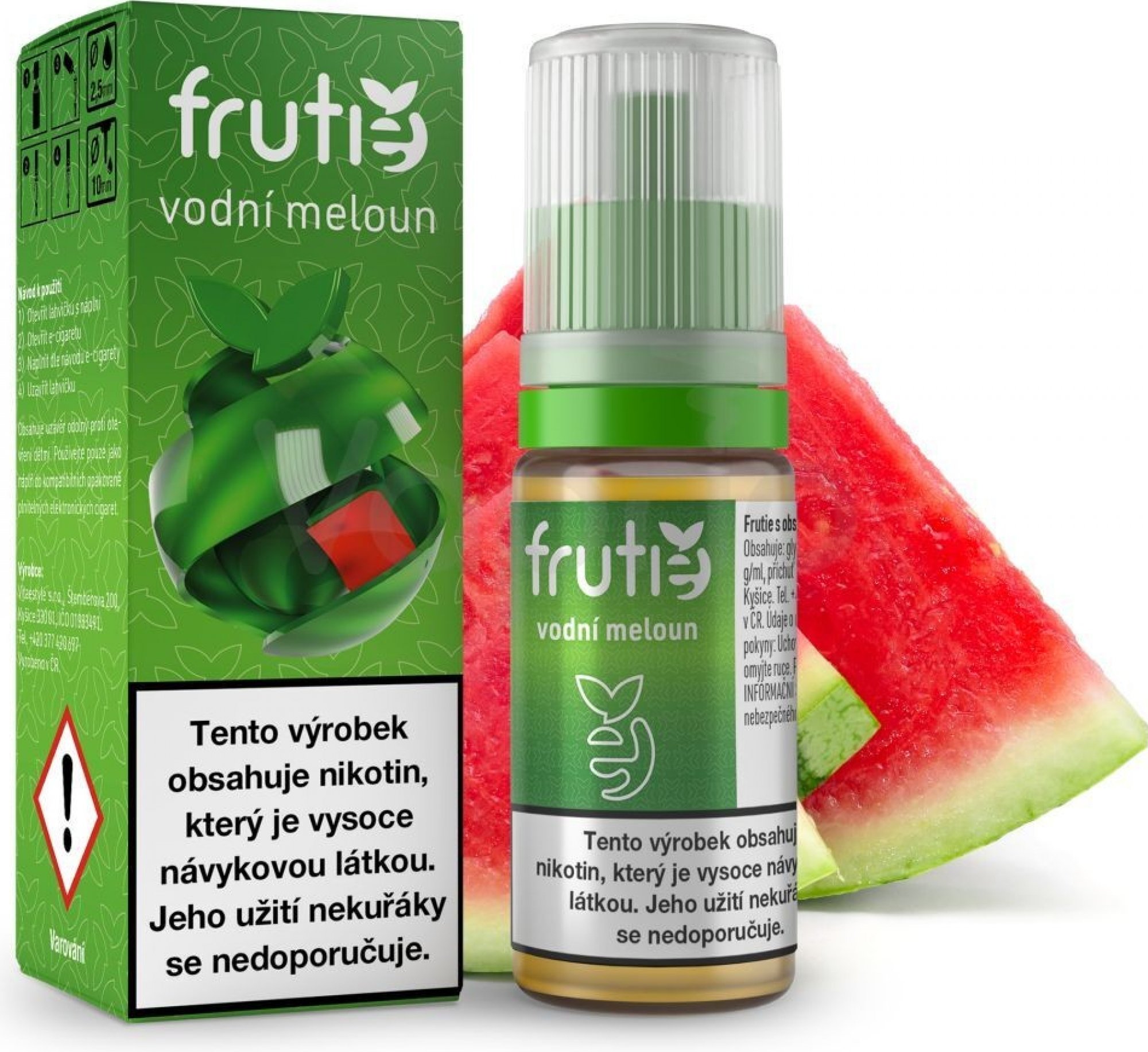 Frutie Vodní Meloun 10ml síla liquidu: 2mg