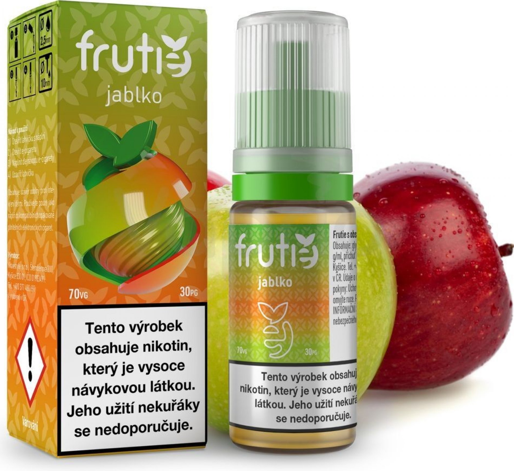 Frutie Jablko 10ml síla liquidu: 5mg