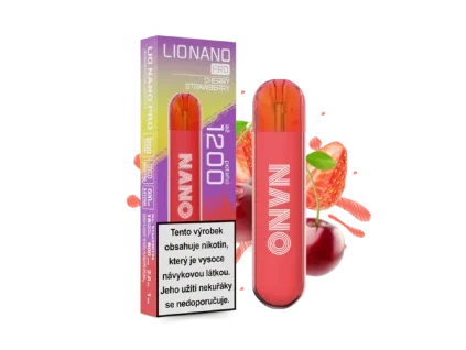 lio nano pro cherry strawberry jednorazova elektronicka cigareta