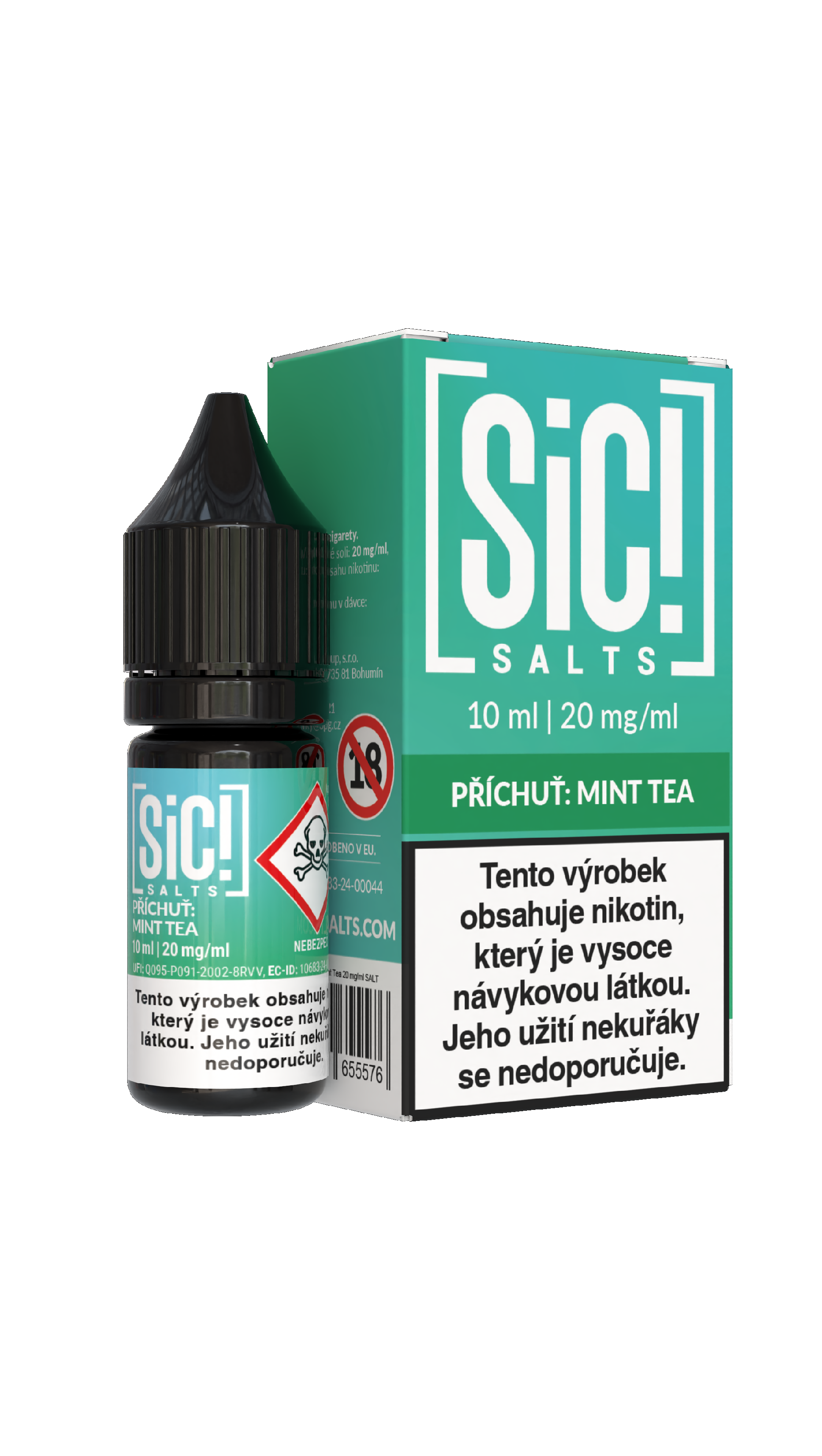 Nikotinová Sůl Sic! Salts - Mint Tea 10ml - 20mg