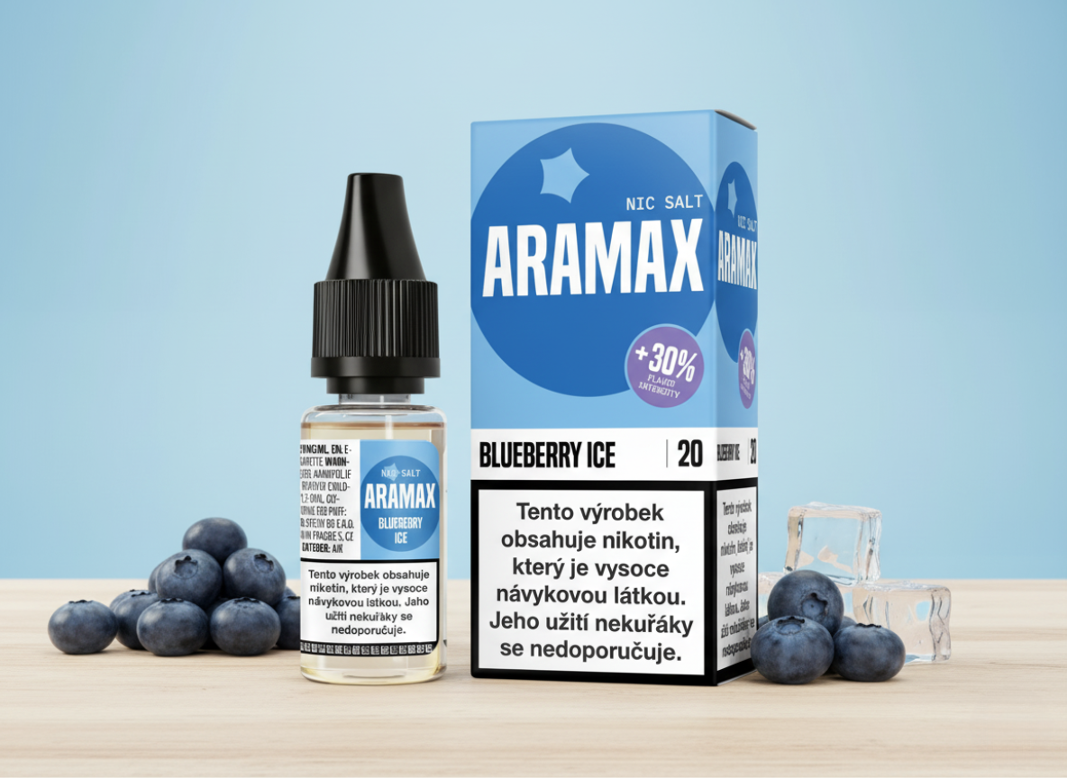 Aramax Salt - Blueberry Ice 10ml Nikotin: 20 mg - Kolek R