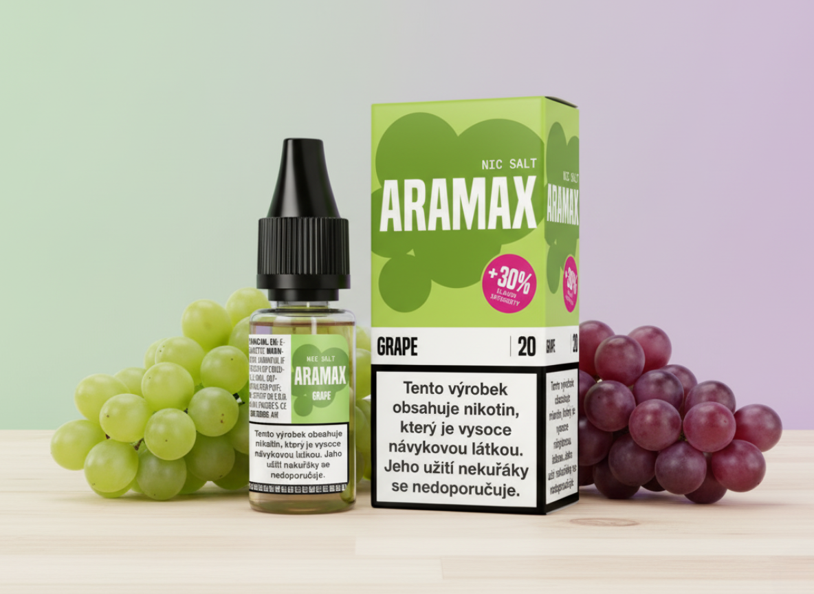 Aramax Salt - Grape 10ml Nikotin: 20 mg - Kolek R