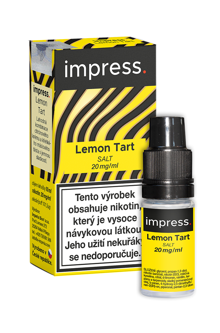 Imperia Nikotinová sůl Emporio Impress - Lemon Tart 10ml Nikotin: 20 mg