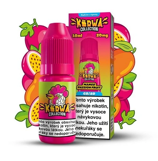 KURWA Collection Nikotinová Sůl KURWA Mango Passion Fruit 10ml - 20 mg