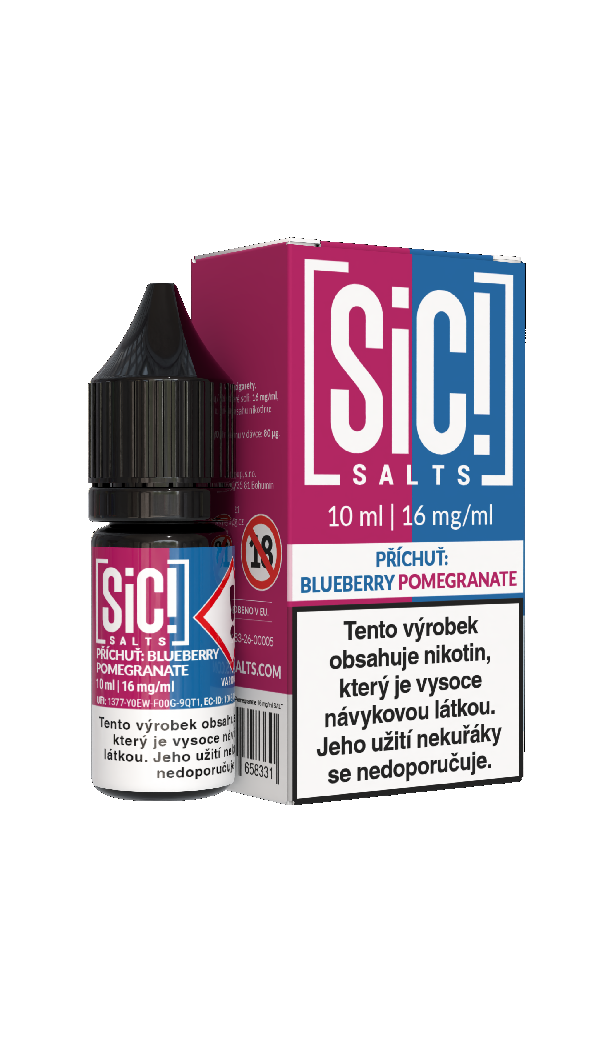 Nikotinová Sůl Sic! Salts - Blueberry Pomegranate 10ml - 20mg